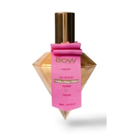 BOW WOMAN DRY OIL BODY MAMIE GOLDEN SHINY GLITTER 75ML