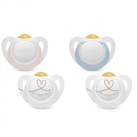 NUK CHUPETE DE LATEX CLASICO DE 0-6 MESES 2 CHUPETES