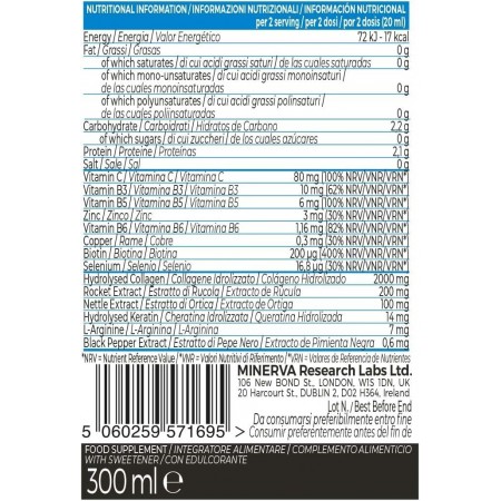 COLLAGEN SUPERDOSE HAIR GROWTH SABOR PIÑA Y MANGO SOLUCION ORAL 300 ML