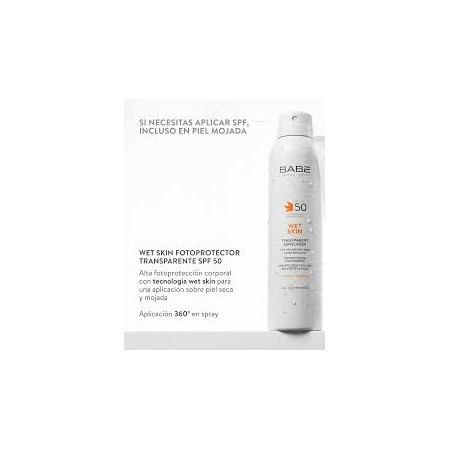BABE FOTOPROTECTOR WET SKIN SPF50 TRANSPARENTE SPRAY 200 ML