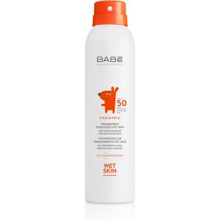 BABE PEDIATRIC FOTOPROTECTOR TRANSPARENTE WET SKIN FPS 50 SPRAY 200 ML
