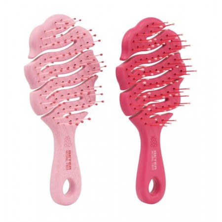BETER NATURAL FIBER CEPILLO 180º FLEX XS PEQUEÑO ROSA