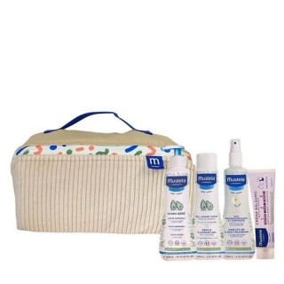 MUSTELA NECESER ESENCIALES: HYDRA BEBE 300 ML + GEL BAÑO 200ML + AGUA PEINAR 200ML + CREMA BALS 50ML