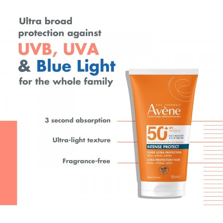 AVENE INTENSE PROTECT SPF 50+ FLUIDO 150 ML