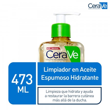 CERAVE LIMPIADOR ACEITE ESPUMOSO HIDRATANTE 473 ML