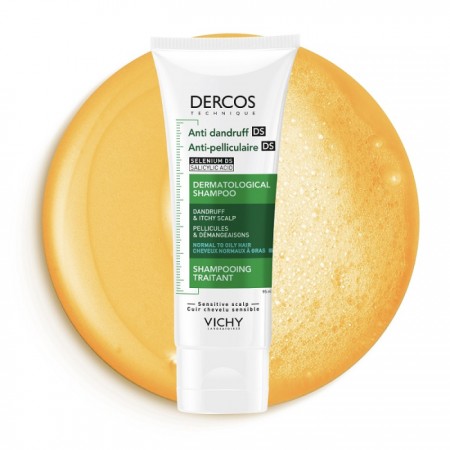 DERCOS CHAMPU ANTICASPA CABELLO GRASO 95 ML FORMATO VIAJE