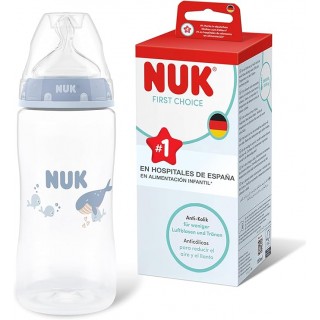 NUK BIBERON SILICONA TALLA M 3M+ 300 ML