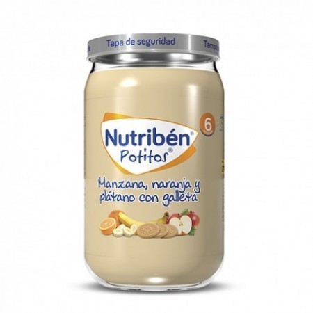 NUTRIBEN POTITO MANZANA, NARANJA Y PLATANO CON GALLETA 235 G
