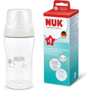 NUK BIBERON PP SILICONA PERFECT MATCH FLUJO M 260 ML