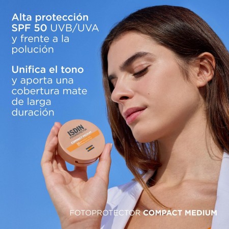 ISDIN FOTOPROTECTOR COMPACT SPF50+ MAQUILLAJE COMPACTO COLOR MEDIUM 10 G