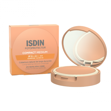 ISDIN FOTOPROTECTOR COMPACT SPF50+ MAQUILLAJE COMPACTO COLOR MEDIUM 10 G