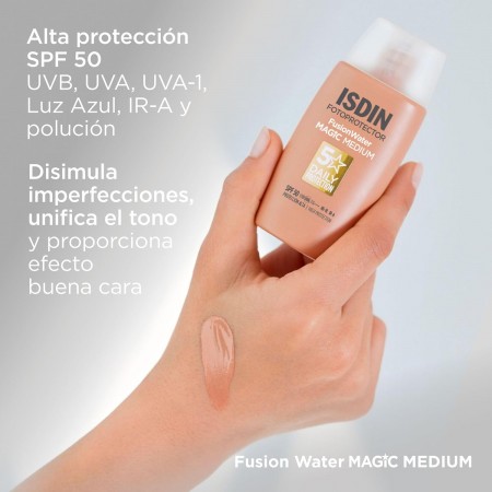 ISDIN FOTOPROTECTOR SPF50 FUSION WATER COLOR MEDIUM 50 ML
