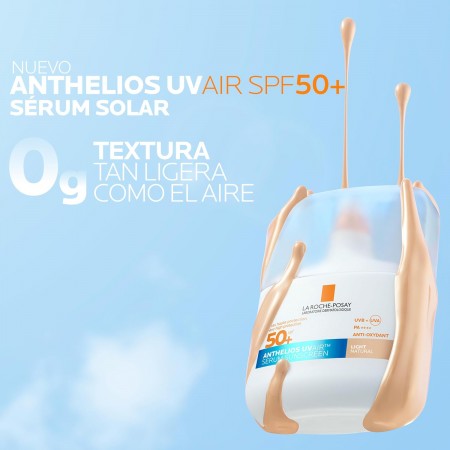 ANTHELIOS UVAIR SPF 50+ SERUM PROTECTOR SOLAR COLOR LIGHT 50 ML