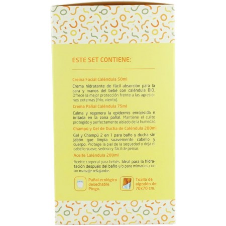 WELEDA PACK BIENVENIDA BEBE: CREMA PAÑAL + CREMA FACIAL + ACEITE MASAJE + GEL-CHAMPU + REGALO TOALLA