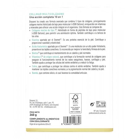 DRASANVI COLLMAR MULTICOLAGENO POLVO 260G