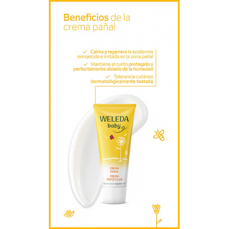 WELEDA PACK BIENVENIDA BEBE: CREMA PAÑAL + CREMA FACIAL + ACEITE MASAJE + GEL-CHAMPU + REGALO TOALLA