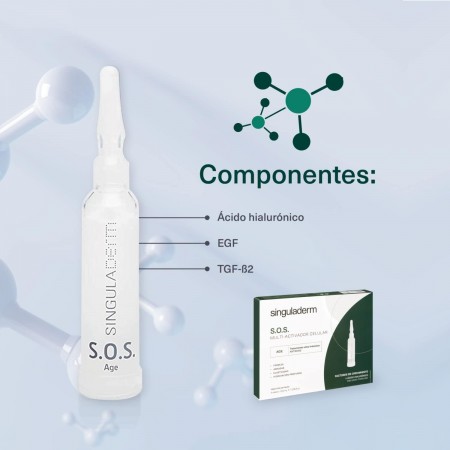 SINGULADERM SOS MULTIACTIVADOR CECLULAR AGE 4 VIALES 10,5 ML