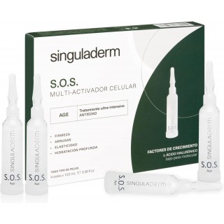 SINGULADERM SOS MULTIACTIVADOR CECLULAR AGE 4 VIALES 10,5 ML