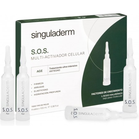 SINGULADERM SOS MULTIACTIVADOR CECLULAR AGE 4 VIALES 10,5 ML