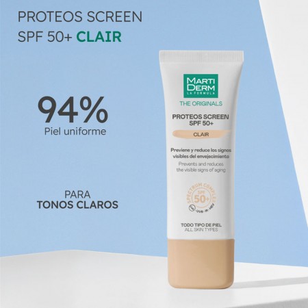MARTIDERM PROTEOS SCREEN SPF 50+ CLAIR 1 ENVASE 40 ML