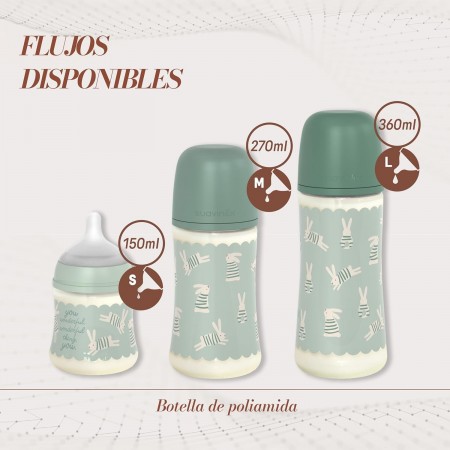 SUAVINEX BIBERON TETINA FISIOLOGICA SILICONA SX PRO +6 MESES 360 ML