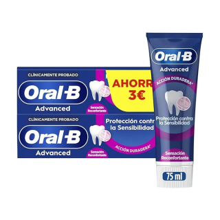 ORAL-B ADVANCE DUPLO PASTA SENSIBILIDAD 2 X 75 ML
