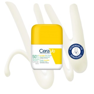 CeraVe fluido facial protector invisible oil control SPF 50 recomendado por dermatólogos