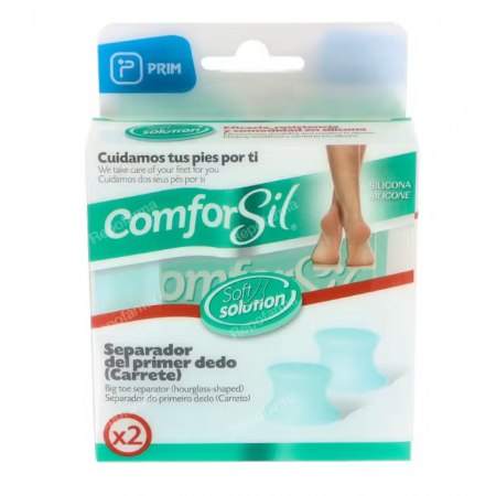 COMFORSIL SEPARADOR DE DEDOS SILICONA PRIMER DEDO TALLA GRANDE 2 UNIDADES