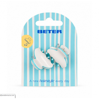 BETER PINZAS DEL PELO PEQUEÑAS BECH CLUB 2 UNIDADES BLANCO