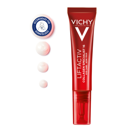 Vichy Liftactiv Collagen Specialist contorno de ojos recomendado por dermatólogos