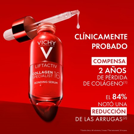 Resultados clínicos de Vichy Collagen Specialist 16 que compensa la pérdida de colágeno