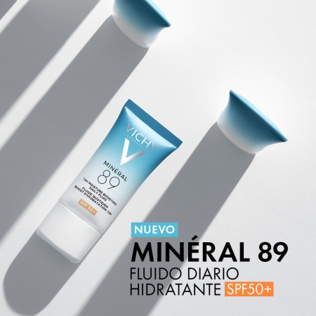 Lanzamiento de Vichy Minéral 89 fluido hidratante diario con muy alta protección solar