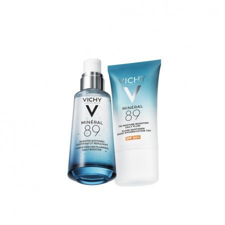 Rutina de hidratación y protección diaria con el sérum y el fluido solar Vichy Minéral 89