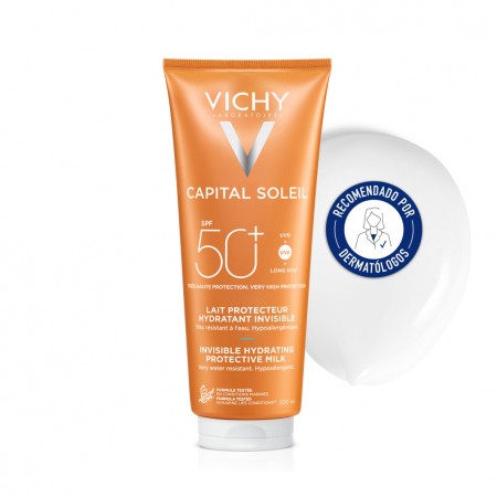 Vichy Capital Soleil Leche Protectora Hidratante SPF 50 recomendada por dermatólogos