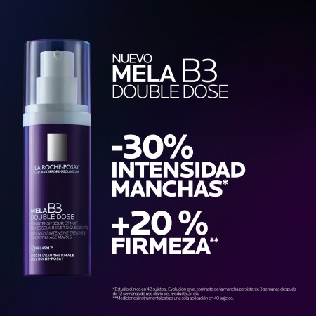 Eficacia clínica de La Roche-Posay Mela B3 reduciendo manchas y aportando firmeza