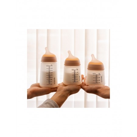 SUAVINEX ZERO ZERO BIBERON ANTICOLICO TETINA DE SILICONA FLUJO ADAPTABLE 120 ML COLOR LIGHT