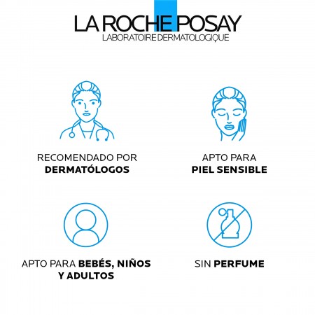 Garantías de alta tolerancia y fórmula sin perfume apta para bebés, niños y adultos de La Roche-Posay Lipikar Gel Lavant