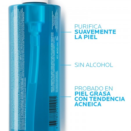 Fórmula sin alcohol para piel grasa con tendencia acnéica La Roche-Posay Effaclar Gel Limpiador