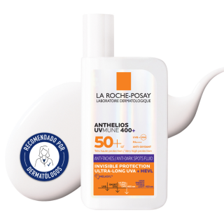 La Roche-Posay Anthelios UVMune 400 Fluido Antimanchas SPF50+ protector solar recomendado por dermatólogos