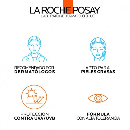 Garantías de fórmula de alta tolerancia para piel grasa La Roche-Posay Anthelios Oil Control UVMune 400