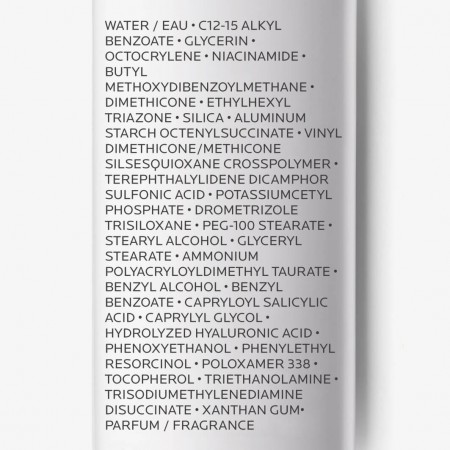 Fórmula e ingredientes dermatológicos de La Roche-Posay Anthelios Age Correct Crema SPF50