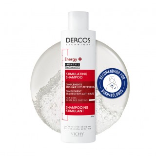 Vichy Dercos Champú Estimulante Aminexil Energy+ 200 ml champú anticaída recomendado por dermatólogos