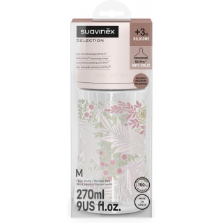 SUAVINEX BIBERON TETINA SILICONA FISIOLOGICA FLUJO M 270 ML