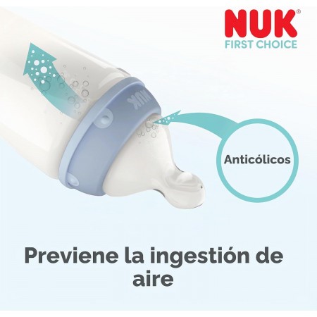 NUK TETINA SILICONA ANTICOLICO FIRST CHOICE+ T-S 0-6 MESES 2 TETINAS