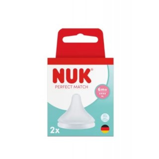 NUK TETINAS SILICONA ANTICOLICO PERFECT MATC T-XL +6 MESES 2 UNIDADES
