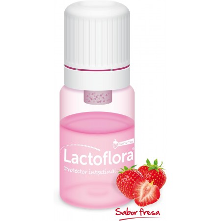 LACTOFLORA PROTECTOR INTESTINAL INFANTIL 10 FRASCOS MONODOSIS SABOR FRESA