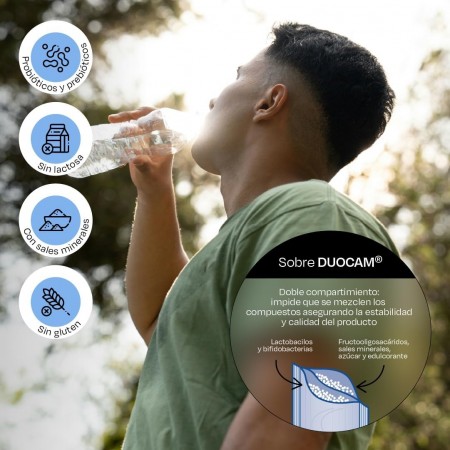 LACTOFLORA SUERO ORAL 6 SOBRES DUOCAM SABOR FRUTAS DEL BOSQUE