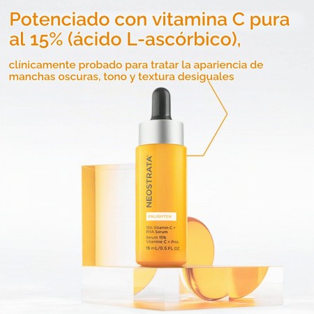 NEOSTRATA ENLIGHTEN SERUM ILUMINADOR CONCENTRADO VITAMINA C 15% + PHA 15 ML