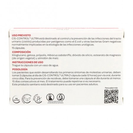 ARKOPHARMA CIS-CONTROL ULTRA INFECCION ORINA CISTITIS 15 CAPSULAS