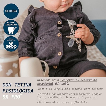 SUAVINEX CHUPETE SILICONA FISIOLOGICO SX PRO INTENSE 0 A 6 MESES